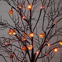 Nearly Natural 4ft Pre-Lit Halloween Lighted Indoor Artificial Tree