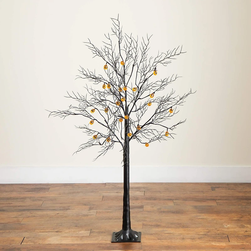 Nearly Natural 4ft Pre-Lit Halloween Lighted Indoor Artificial Tree