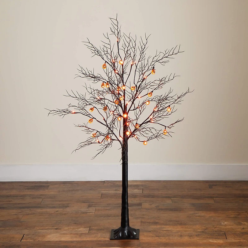 Nearly Natural 4ft Pre-Lit Halloween Lighted Indoor Artificial Tree