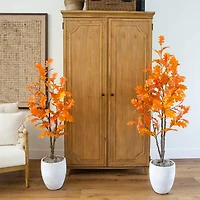 Nearly Natural 5ft Autumn Oak Indoor Artificial Tree