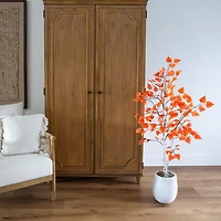 Nearly Natural 4ft Autumn Paper Birch Indoor Artificial Tree