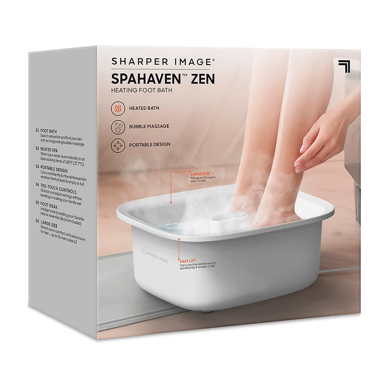Sharper Image® SpaHaven™ Zen Heating Foot Bath