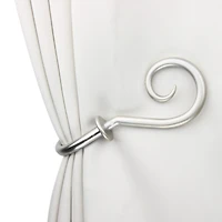 Rod Desyne Decorative Holdbacks with Curl Finial