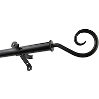 Rod Desyne 13/16" Adjustable Curtain Rod with Curl Finials