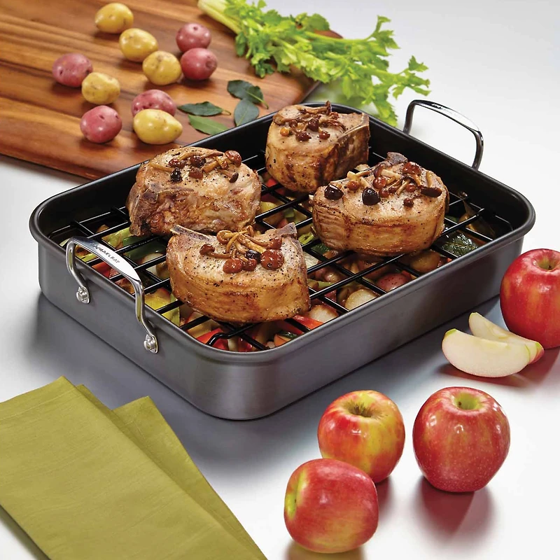 Rachael Ray Hard Anodized 2-pc. Roasting Pan