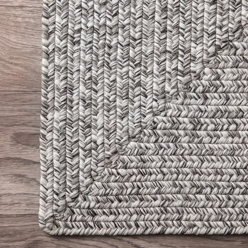 nuLoom Braided Lefebvre Salt and Pepper Rug