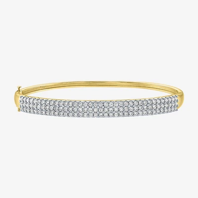 Diamond Addiction (G-H / Si2-I1) Womens 2 CT. T.W. Lab Grown White Diamond 10K Gold Bangle Bracelet