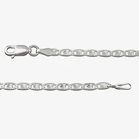 Made in Italy Womens Sterling Silver 18 Inch Valentino Chain Necklace