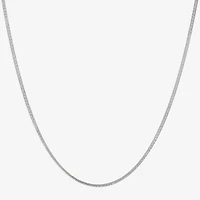 Made in Italy Womens Sterling Silver 18 Inch Curb Chain Necklace