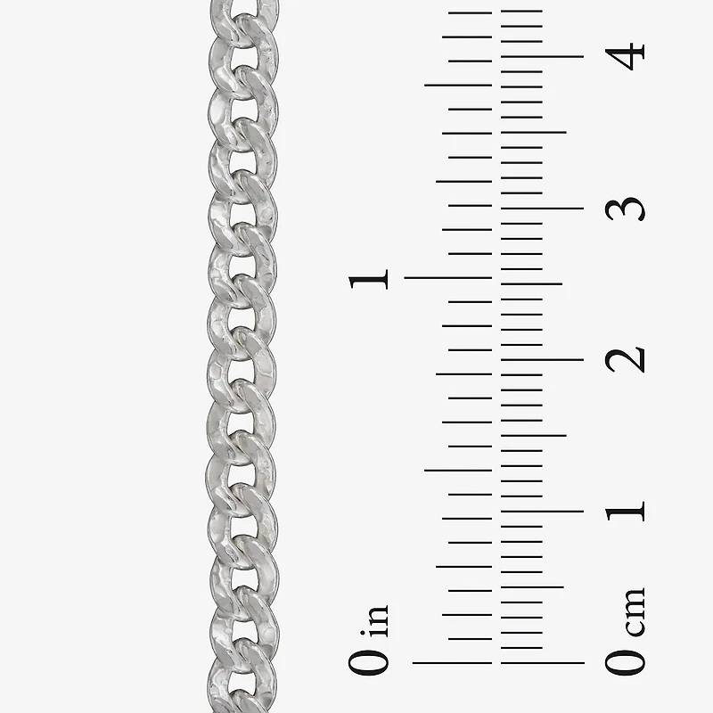 Made in Italy Mens Sterling Silver 20 Inch Curb Chain Necklace