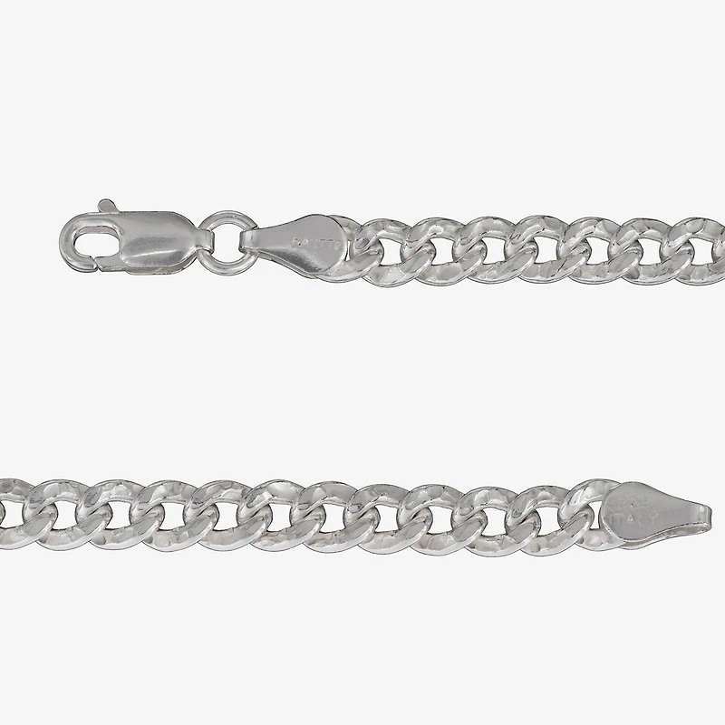 Made in Italy Mens Sterling Silver 20 Inch Curb Chain Necklace