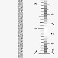 Made in Italy Mens Sterling Silver Inch Curb Chain Necklace