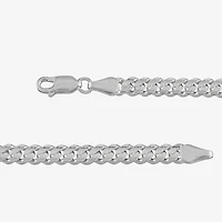 Made in Italy Mens Sterling Silver Inch Curb Chain Necklace
