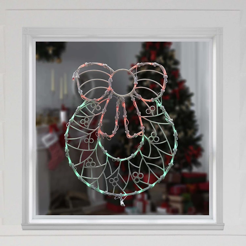 Northlight Led Wreath Christmas Window Decor