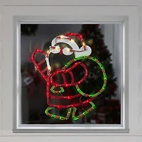 Northlight Lighted Santa Claus Christmas Window Decor