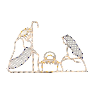 Northlight 30in Prelit Holy Family Christmas Window Decor
