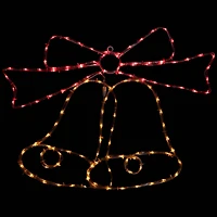 Northlight 23in Led Bow Christmas Window Decor