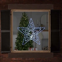 Northlight 24in Led Layered Stars Christmas Window Decor