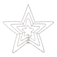 Northlight 24in Led Layered Stars Christmas Window Decor