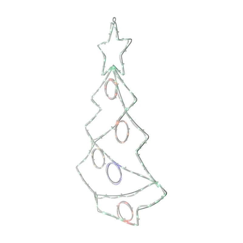 Northlight Led Tree With Ornaments Christmas Window Decor