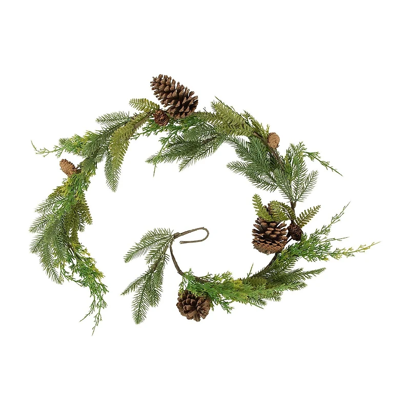 Northlight 5ft Pine And Pinecone Unlit Christmas Indoor Garland