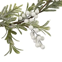 Northlight Frosted Foliage And Berries Artificial Unlit Christmas Indoor Garland