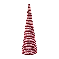 Northlight 19.5in Candy Cane Swirled Cone Tree Christmas Tabletop Decor