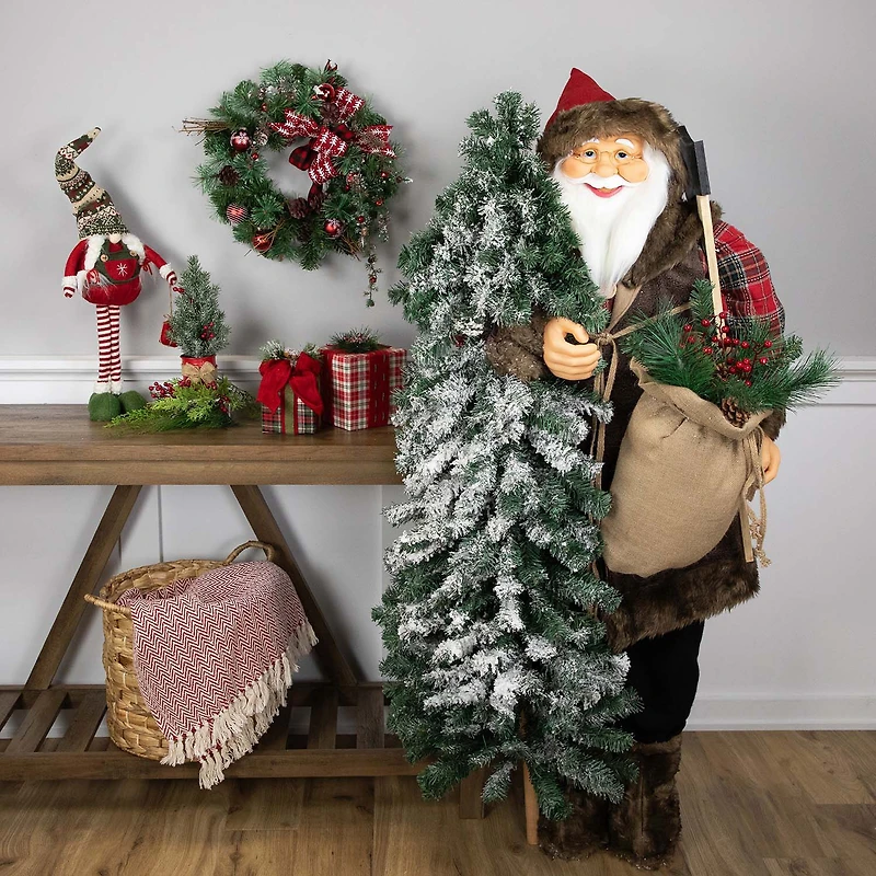 Northlight Woodland Christmas Santa Figurine