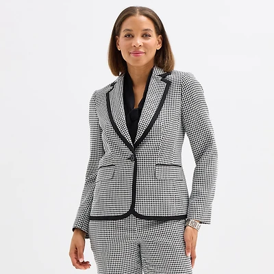 Black Label by Evan-Picone Womens Classic Fit Suit Jacket
