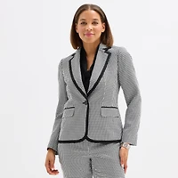 Black Label by Evan-Picone Womens Classic Fit Suit Jacket