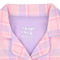 Sleep On It Little & Big Kid Girls Long Sleeve Pajama Set