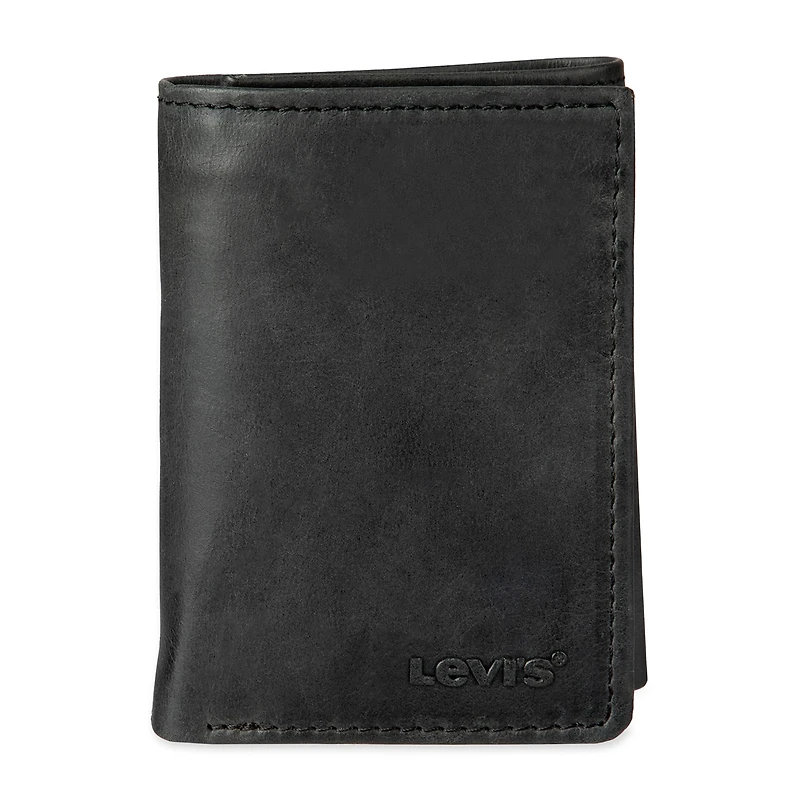 Levi's® Slim Trifold With Zipper Mens Personalized Slim Fold Wallet