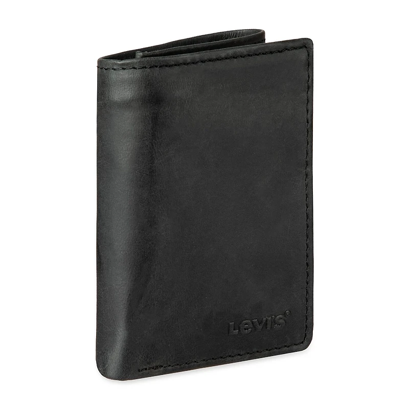Levi's® Slim Trifold With Zipper Mens Personalized Slim Fold Wallet