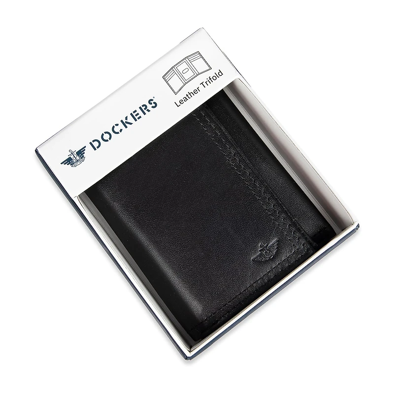 Dockers Rfid X-Cap Trifold Mens Wallet