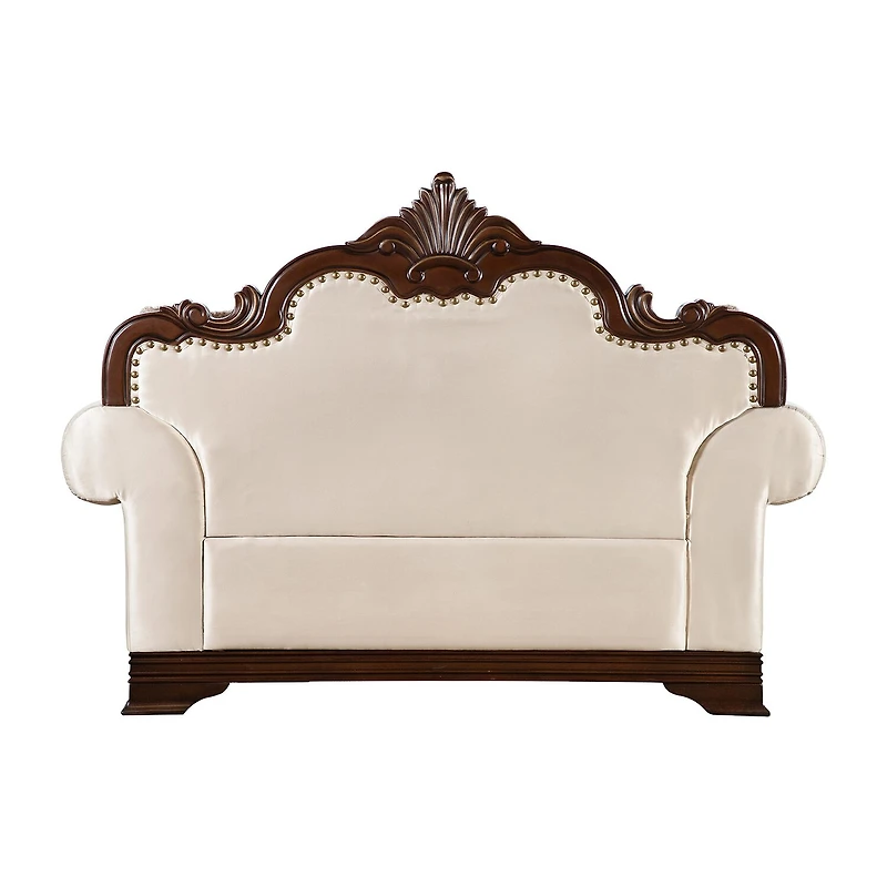 Furniture of America™ Dulupen Roll-Arm Upholstered Loveseat