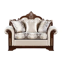 Furniture of America™ Dulupen Roll-Arm Upholstered Loveseat