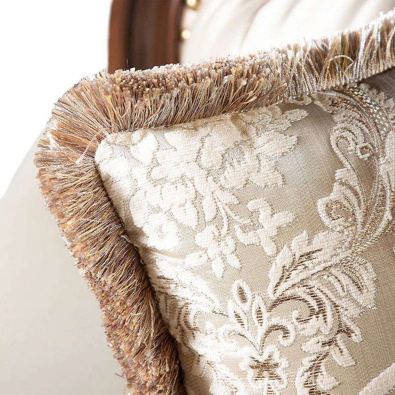 Furniture of America™ Dulupen Roll-Arm Upholstered Loveseat