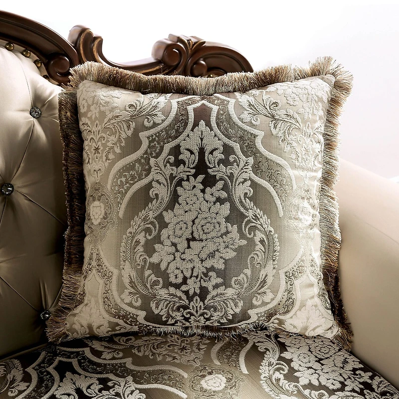 Furniture of America™ Dulupen Roll-Arm Upholstered Loveseat