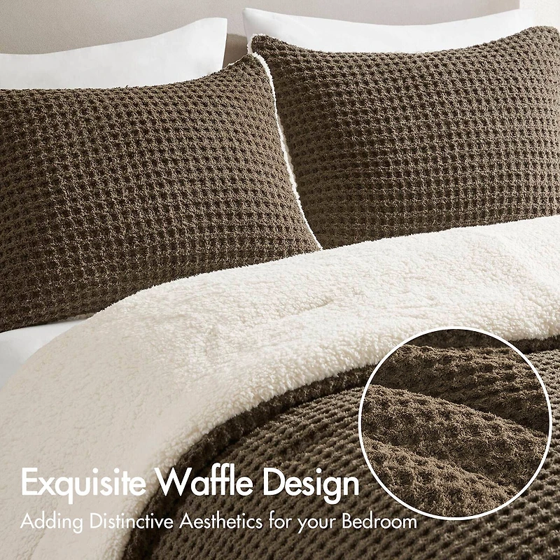 Madison Park Ellis Chenille Sherpa Reverse Soft Comforter Set