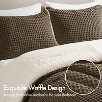Madison Park Ellis Chenille Sherpa Reverse Soft Comforter Set