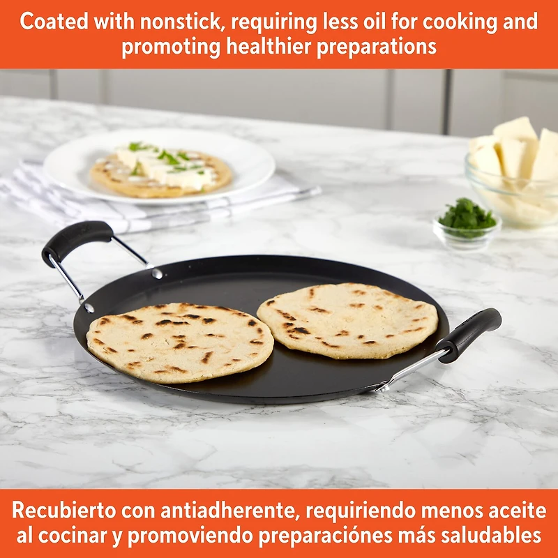 IMUSA 11" Round Comal Griddle with Bakelit Handle