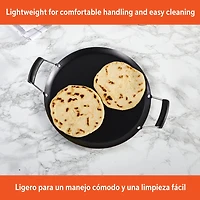 IMUSA 11" Round Comal Griddle with Bakelit Handle