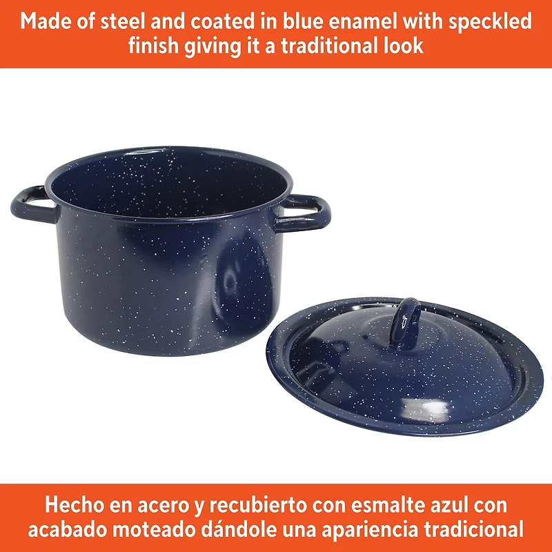 IMUSA Enamel Steel 4-Qt. Stockpot with Lid