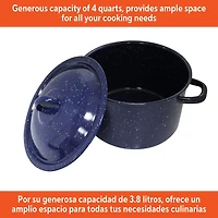 IMUSA Enamel Steel 4-Qt. Stockpot with Lid