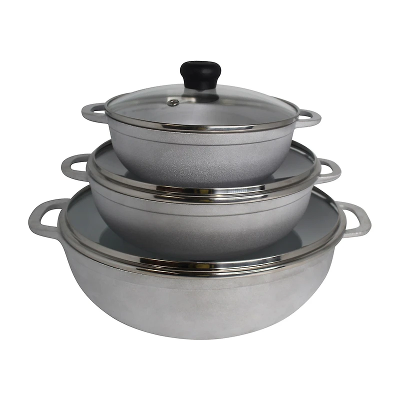IMUSA Basic 6-pc. Caldero Set with Glass Lids