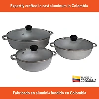 IMUSA Basic 6-pc. Caldero Set with Glass Lids