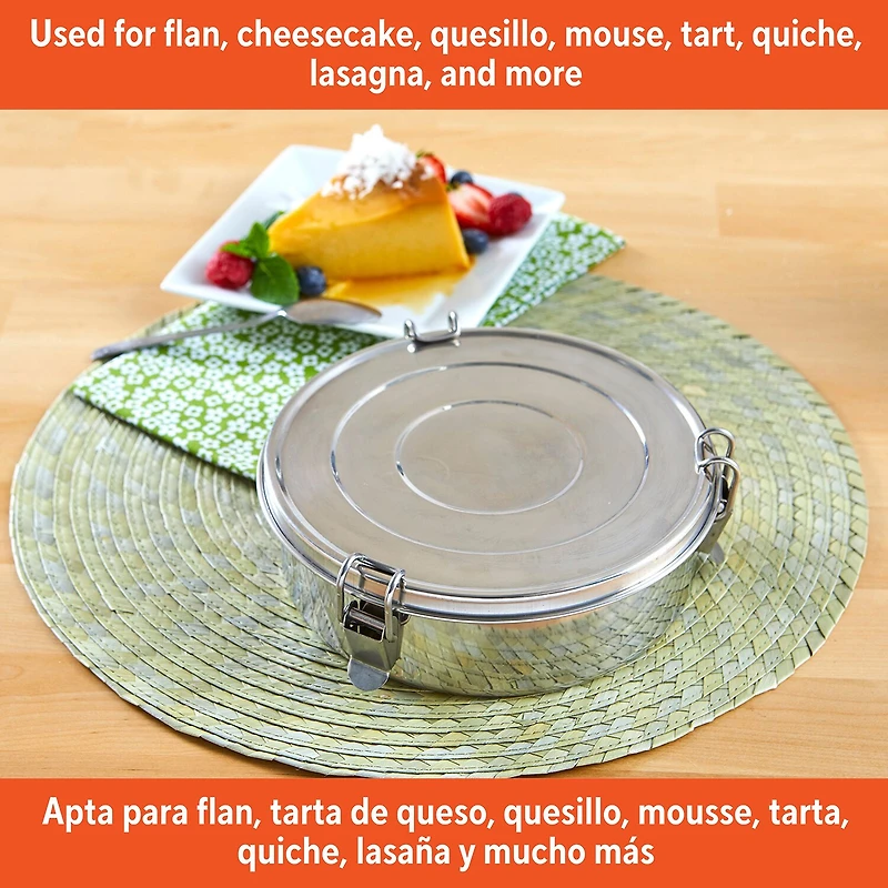 IMUSA Stainless Steel 7" Round Flan Mold