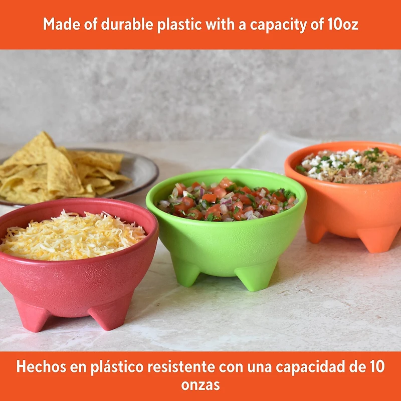 IMUSA Multicolor 3-pc. Salsa Dish Set