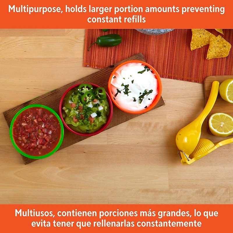 IMUSA Multicolor 3-pc. Salsa Dish Set
