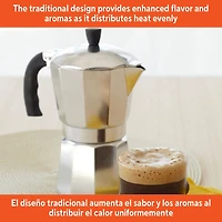 IMUSA 6-Cup Stove Top Coffee Maker